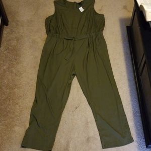 New Ashley Stewart Elastic Waist Jumpsuit